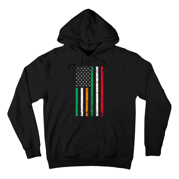 Irish Italian American Flag Ireland Italy USA Pride Heritage Tall Hoodie