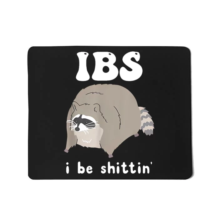 Ibs I Be Shittin Raccoon Funny Mousepad