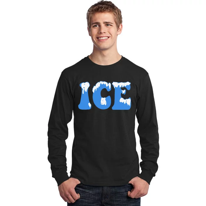 Ice Ice Baby Family Funny Halloween Costume Couples 2024 Gift Tall Long Sleeve T-Shirt