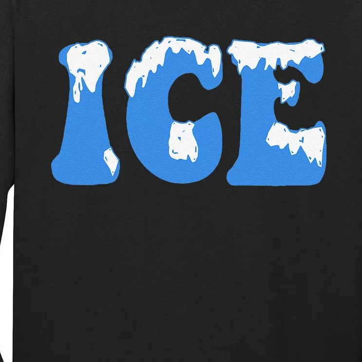 Ice Ice Baby Family Funny Halloween Costume Couples 2024 Gift Tall Long Sleeve T-Shirt