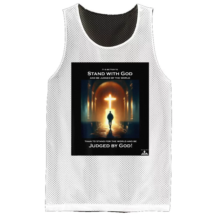 It Is Better To Stand With God Mesh Reversible Basketball Jersey Tank