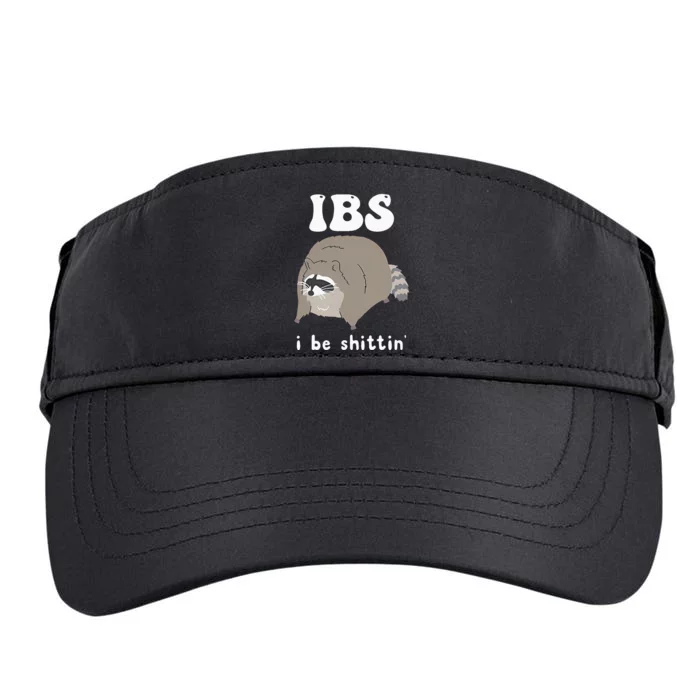 Ibs I Be Shittin Raccoon Adult Drive Performance Visor