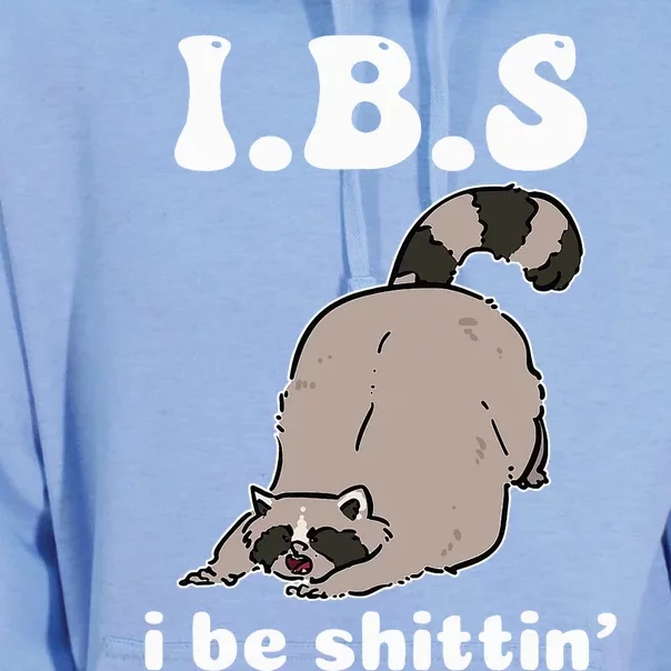 Ibs I Be Shittin Funny Raccoon Unisex Surf Hoodie