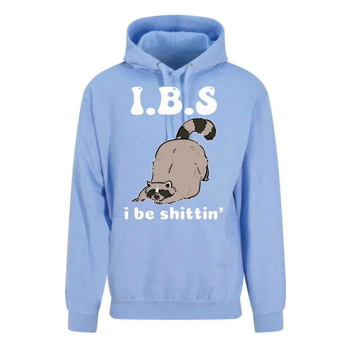 Ibs I Be Shittin Funny Raccoon Unisex Surf Hoodie