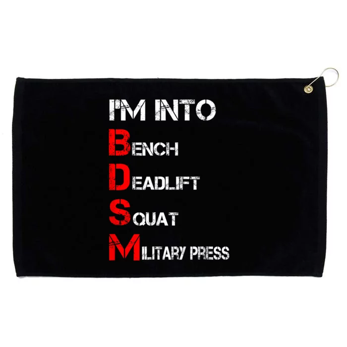 IM Into Bdsm Bench Squat Deadlift Military Press Grommeted Golf Towel