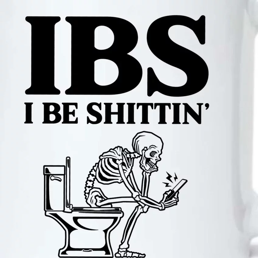 Ibs I Be Shittin Funny Skeleton Black Color Changing Mug