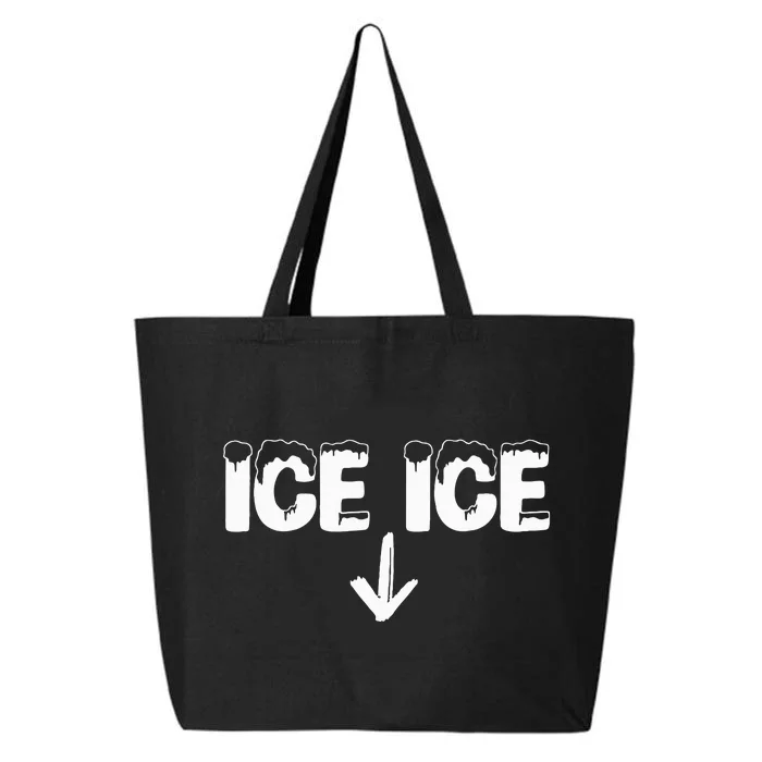 Ice Ice Baby Pregnant New Baby Announcement 25L Jumbo Tote