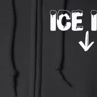 Ice Ice Baby Pregnant New Baby Announcement Full Zip Hoodie