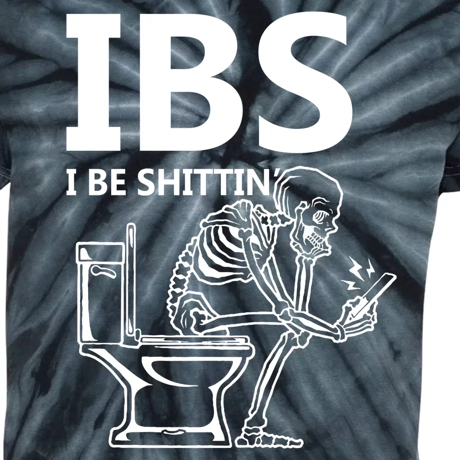 Ibs I Be Shittin Irritable Bowel Syndrome Funny Kids Tie-Dye T-Shirt