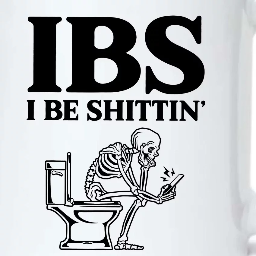 Ibs I Be Shittin Funny Skeleton Black Color Changing Mug