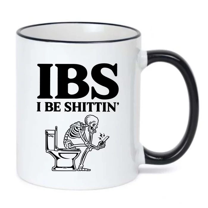 Ibs I Be Shittin Funny Skeleton Black Color Changing Mug