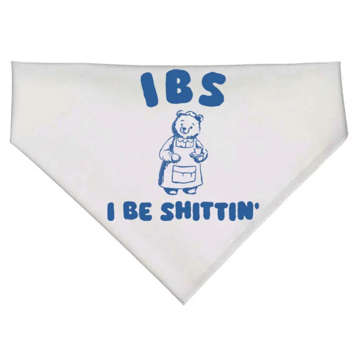 Ibs I Be Shittin USA-Made Doggie Bandana