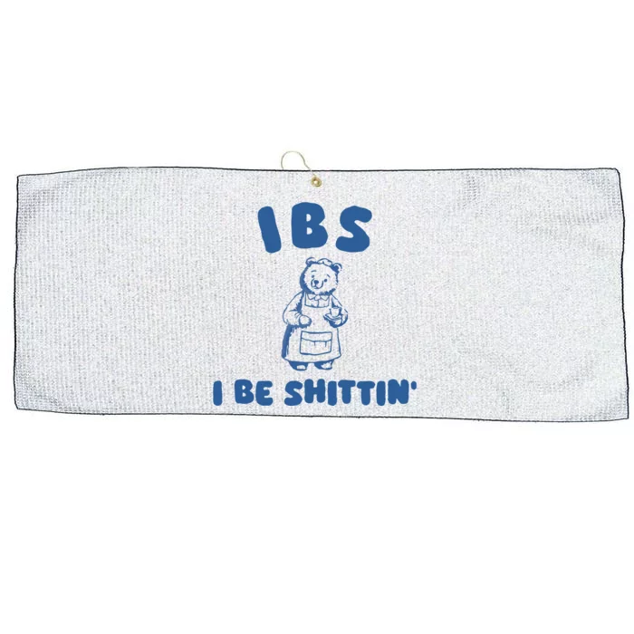 Ibs I Be Shittin Large Microfiber Waffle Golf Towel