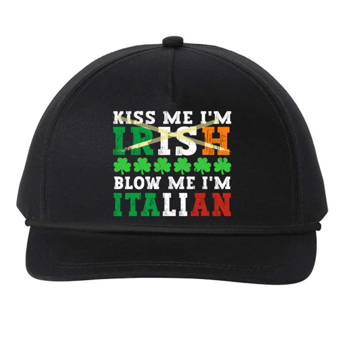 IM Irish Blow Me IM Italian St PatrickS Day Adult Snapback Five-Panel Rope Hat