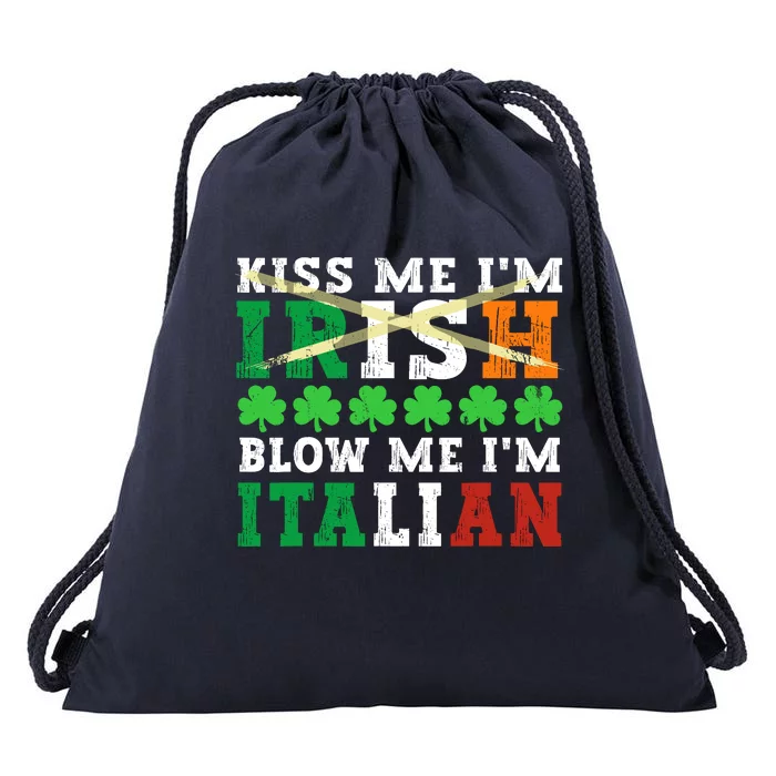 IM Irish Blow Me IM Italian St PatrickS Day Adult Drawstring Bag