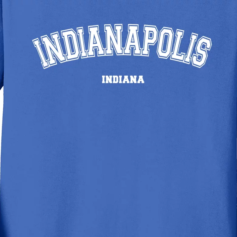 Indianapolis Indiana Cool Gift Kids Long Sleeve Shirt