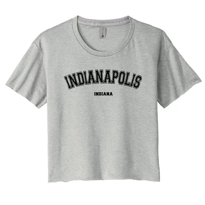 Indianapolis Indiana Cool Gift Women's Crop Top Tee