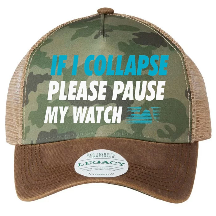 If I Collapse Please Pause My Watch Running Legacy Tie Dye Trucker Hat