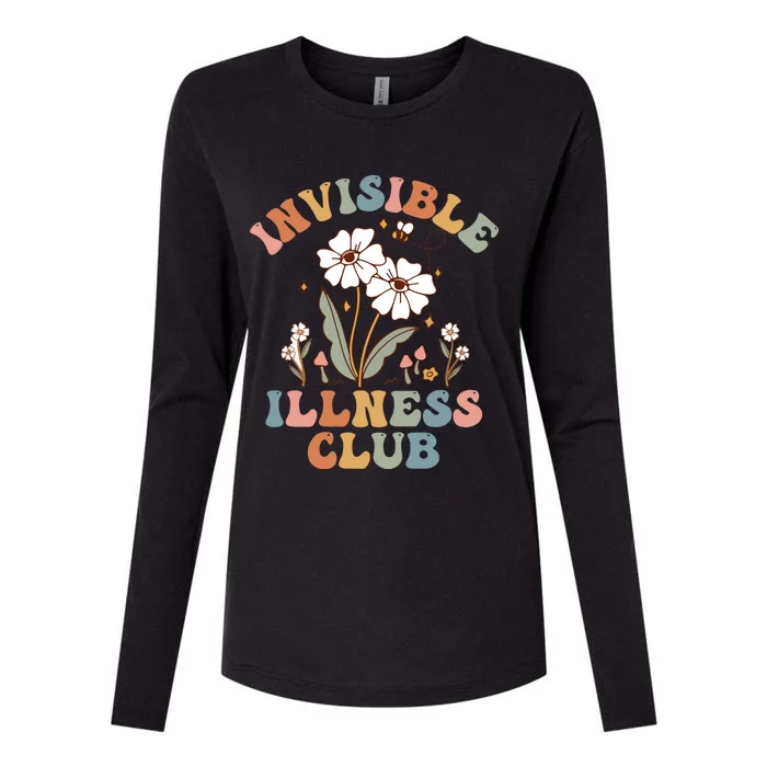 Invisible Illness Club Chronic Illness Disability Awareness Spoonie Womens Cotton Relaxed Long Sleeve T-Shirt