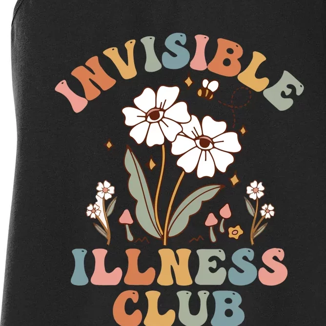 Invisible Illness Club Chronic Illness Disability Awareness Spoonie Women's Racerback Tank