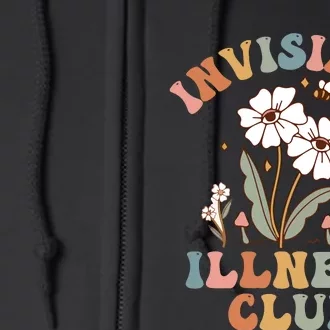 Invisible Illness Club Chronic Illness Disability Awareness Spoonie Full Zip Hoodie