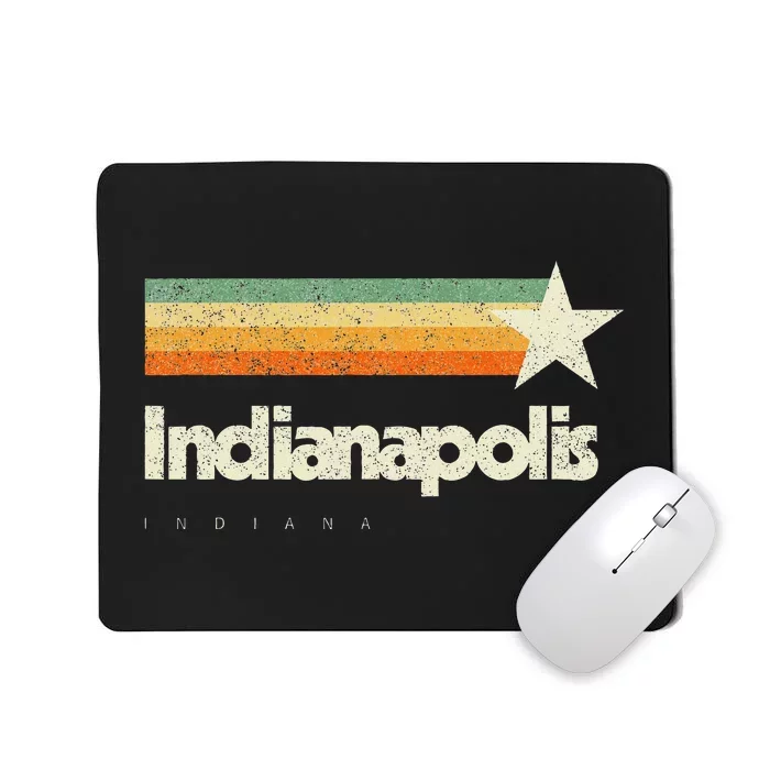 Indianapolis Indiana Cool Vintage Novelty American Aesthetic Mousepad