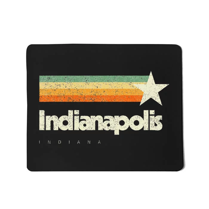 Indianapolis Indiana Cool Vintage Novelty American Aesthetic Mousepad