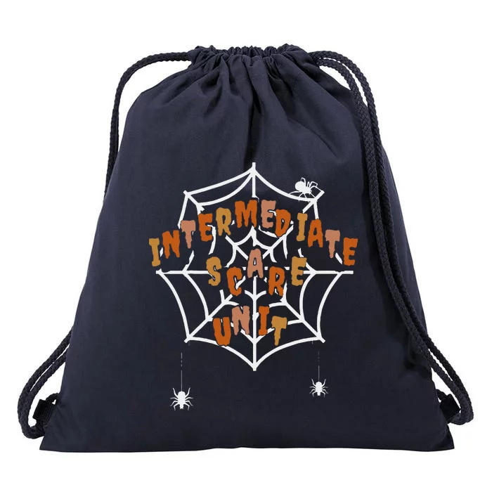 Imcu Intermediate Care Unit Nurse Spooky Halloween Drawstring Bag