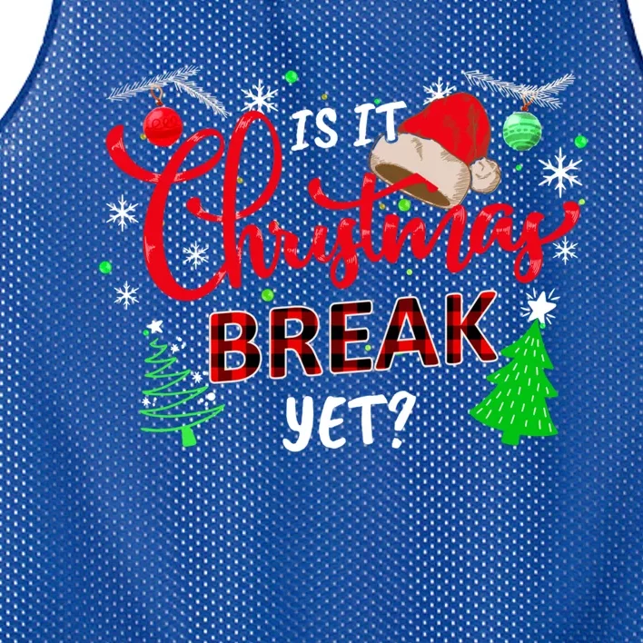 Is It Christmas Break Yet School Office Before Christmas Gift Mesh Reversible Basketball Jersey Tank