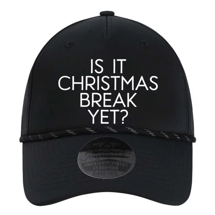 Is It Christmas Break Yet Teacher Winter Break Funny Xmas Cool Gift Performance The Dyno Cap