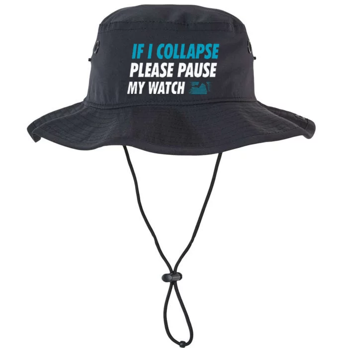 If I Collapse Please Pause My Watch Running Marathon Runner Legacy Cool Fit Booney Bucket Hat