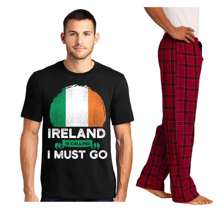 Ireland Is Calling I Must Go Irish Heritage Roots Flag Pride Cool Gift Pajama Set