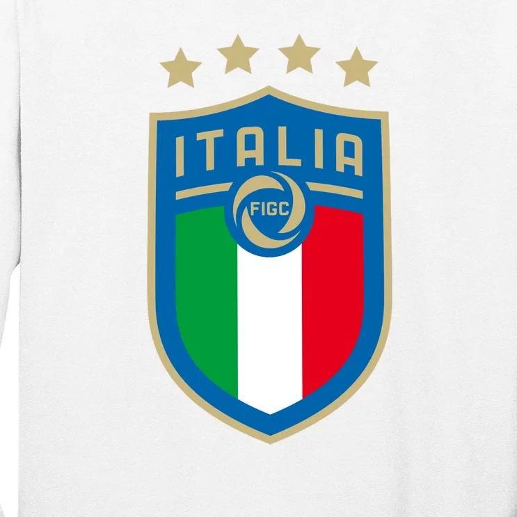 Italia Italy Crest Logo Long Sleeve Shirt