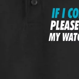 If I Collapse Please Pause My Watch Running Marathon Runner Dry Zone Grid Performance Polo