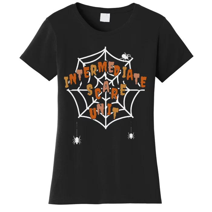 Imcu Intermediate Care Unit Nurse Spooky Halloween Costume Women's T-Shirt