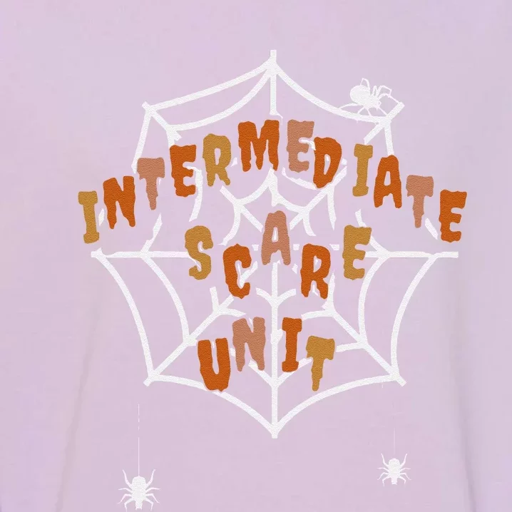 Imcu Intermediate Care Unit Nurse Spooky Halloween Costume Garment-Dyed Sweatshirt