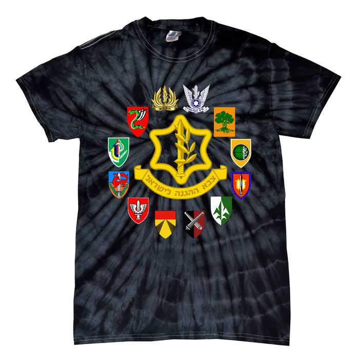 Idf Israel Defence Forces Israeli Army Israel Military Units Tie-Dye T-Shirt