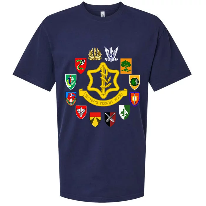 Idf Israel Defence Forces Israeli Army Israel Military Units Sueded Cloud Jersey T-Shirt