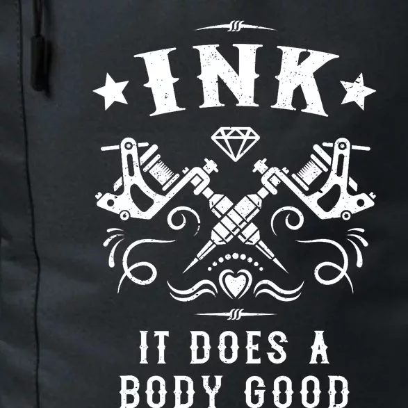 Ink It Does A Body Good Vintage Tattoo Machine Daily Commute Backpack