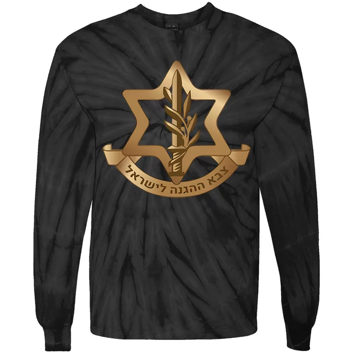 Idf Israel Defense Forces Tie-Dye Long Sleeve Shirt