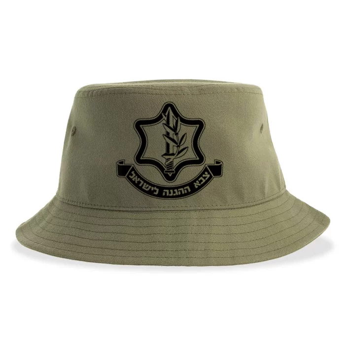 Idf Israel Defense Force Israeli Armed Forces Emblem Sustainable Bucket Hat