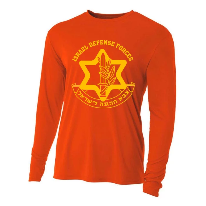 Idf Israel Defense Forces Free Israeli Army Israel Military Cooling Performance Long Sleeve Crew