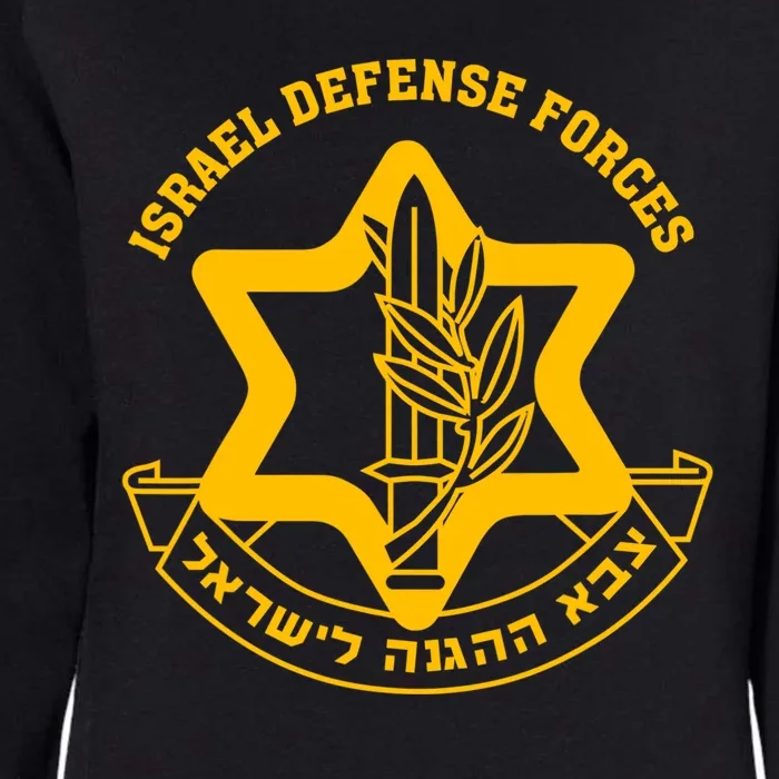 Idf Israel Defense Forces Free Israeli Army Israel Military Womens California Wash Sweatshirt