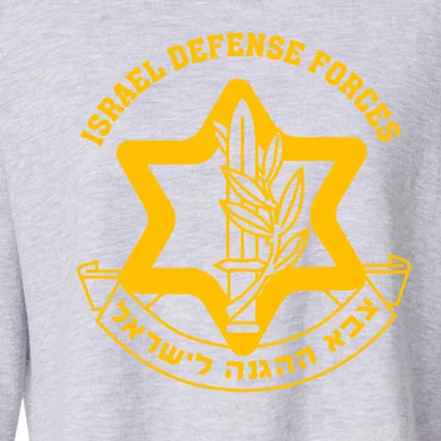 Idf Israel Defense Forces Free Israeli Army Israel Military Cropped Pullover Crew