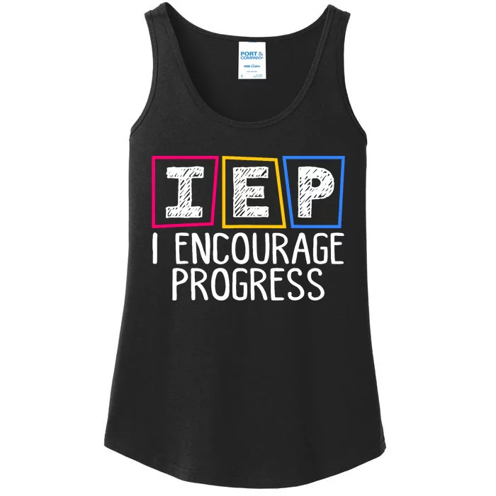 Iep I Encourage Progress Special Education Teacher Sped Ladies Essential Tank