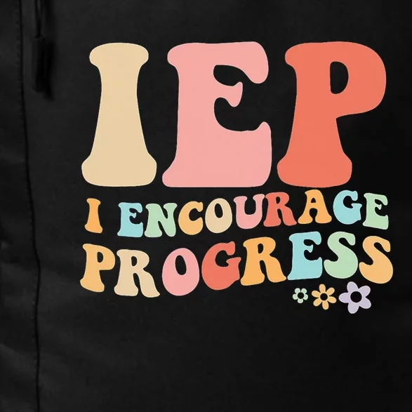 IEP I Encourage Progress Special Education teacher graphics Daily Commute Backpack