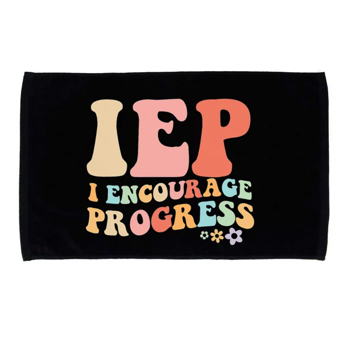 IEP I Encourage Progress Special Education teacher graphics Microfiber Hand Towel