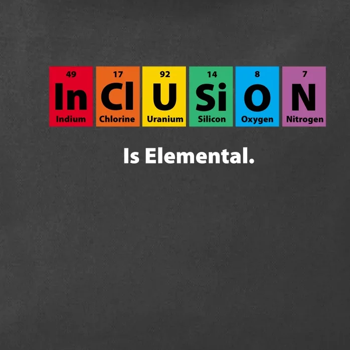 Inclusion Is Elemental Zip Tote Bag