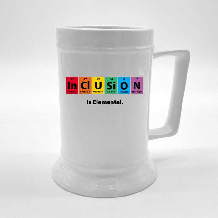 Inclusion Is Elemental Front & Back Beer Stein