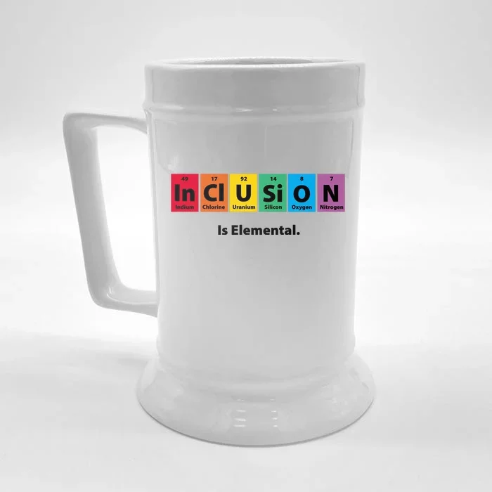 Inclusion Is Elemental Front & Back Beer Stein